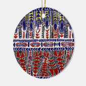 Zuidzee Samoa Batik Keramisch Ornament (Links)