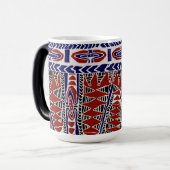 Zuidzee Samoa Batik Magische Mok (Voorkant links)