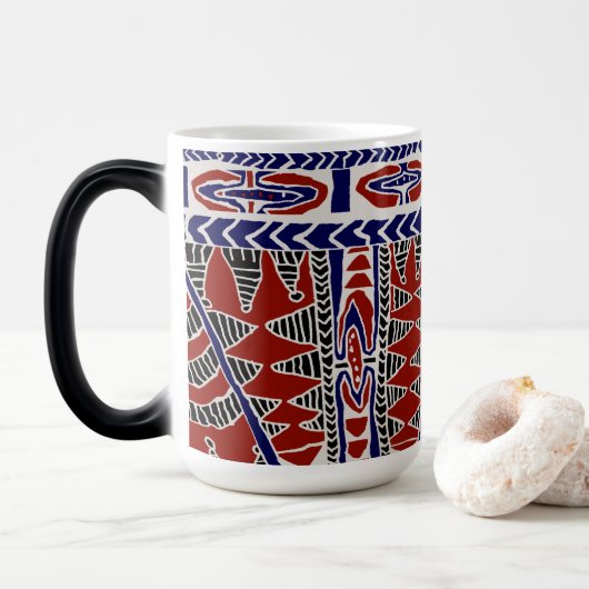 Zuidzee Samoa Batik Magische Mok (Met donut)