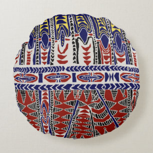 Zuidzee Samoa Batik Rond Kussen