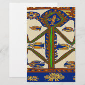 Zuidzee Samoa Man Briefpapier (Voorkant / Achterkant)