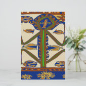 Zuidzee Samoa Man Briefpapier (Staand voorkant)