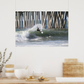 Zuidzijde van Huntiungton Beach Pier Poster (Keuken)