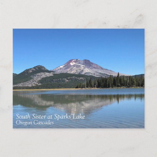 Zuidzuster bij het Sparks Lake, Oregon Briefkaart (Voorkant)