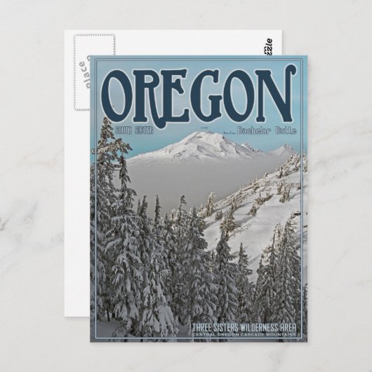 Zuidzuster van Bachelor Butte Briefkaart (Voorkant / Achterkant)