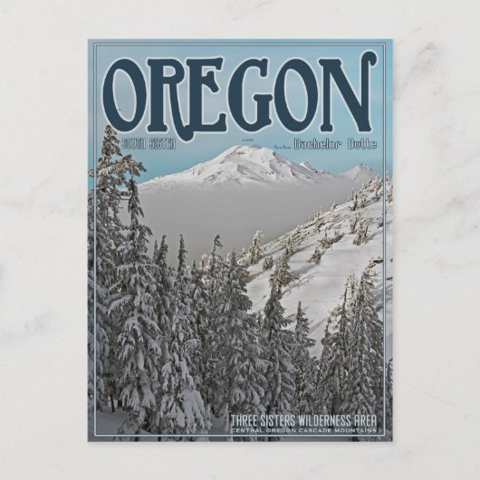 Zuidzuster van Bachelor Butte Briefkaart (Voorkant)