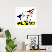 Zuig aan mijn snavel poster (Thuiskantoor)