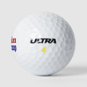 Zuig de blauwe tekst Golf Balls van het moerasrood Golfballen (Logo)