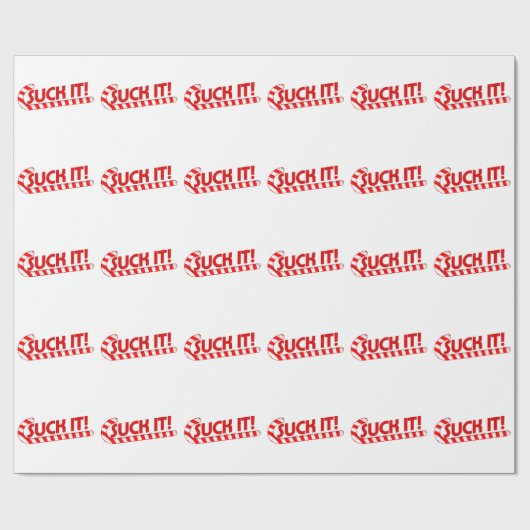 Zuig de Christmas Candy Cane Cadeaupapier (Vlak)