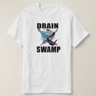 Zuig de zwarte en witte T-shirt uit de moeras