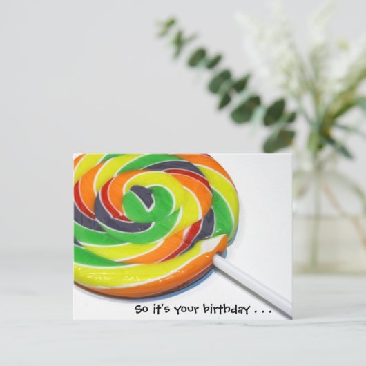 Zuig dit briefkaart! briefkaart (Staand voorkant)