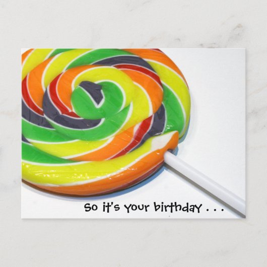 Zuig dit briefkaart! briefkaart (Voorkant)