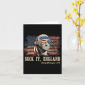 Zuig engeland grappig 4 juli george washington kaart (Gele Bloem)