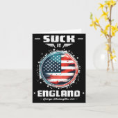 Zuig Engeland Grappig 4 juli Oprichters Kaart (Gele Bloem)
