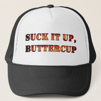 zuig hem op buttercup trucker pet