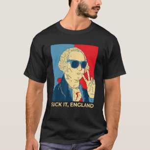 Zuig het Engeland 4 juli George Washington T-shirt