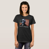 Zuig het Engeland Cool George Washington 4 juli T-shirt (Voorkant volledig)
