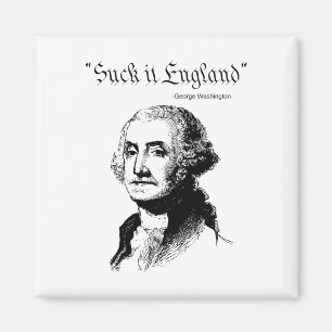 Zuig het Engeland Grappig 4 Juli de Vlag van de VS Magneet