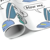 zuig het op, blaf me. cadeaupapier (Rol Hoek)