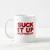 Zuig het op Boterbloem Fun Mug Koffiemok (Links)