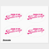 Zuig het op Buttercup Sticker Roze (Vel)