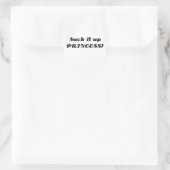 Zuig het op Prinses Ronde Sticker (Tas)