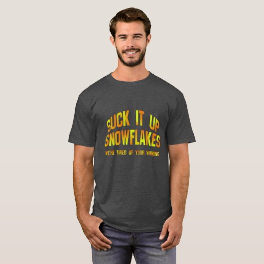Zuig het op Snowflakes T - shirten T-shirt (Voorkant volledig)