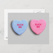 ZUIG ME SNOEP HART BRIEFKAART (Voorkant / Achterkant)