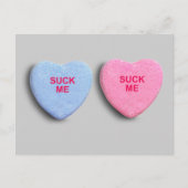 ZUIG ME SNOEP HART BRIEFKAART (Voorkant)