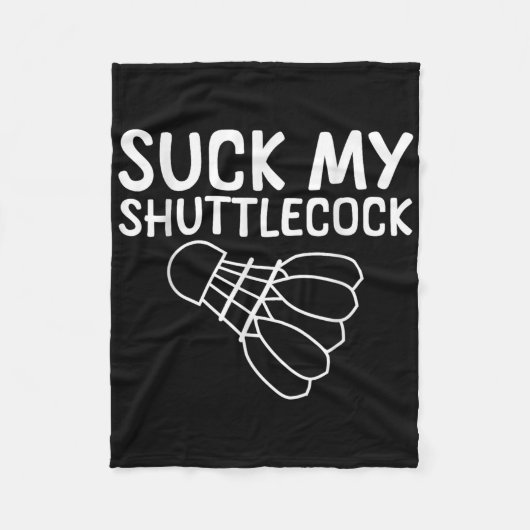 Zuig Mijn Shuttle ---  Fleece Deken (Voorkant)