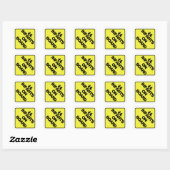 Zuigelingen aan boord vierkante sticker (Vel)
