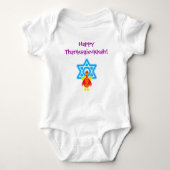 Zuigelingen Thanksgivukkah Funny Turkeys Tshirt (Voorkant)