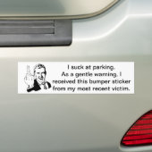 Zuigen bij Parking Bumpersticker (Op auto)