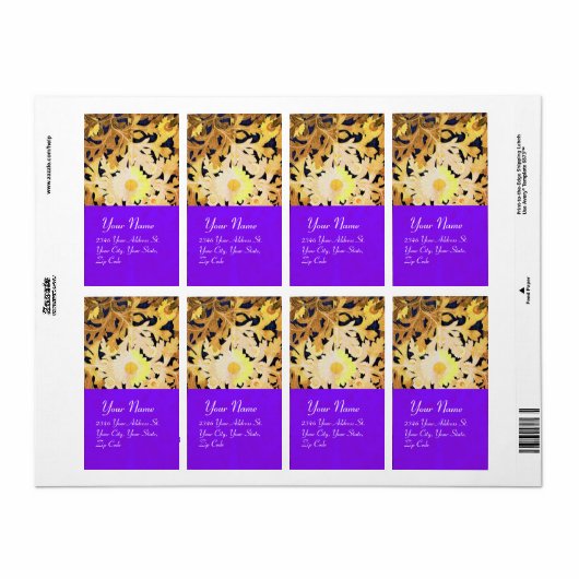 ZUIGEN, geelbruin zwart Etiket (Full Sheet)