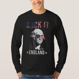 zuigen het engeland 4 juli - george washington 7 t-shirt