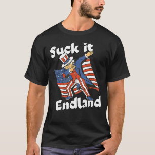 zuigen het engeland dabbing oom sam 4th van juli a t-shirt