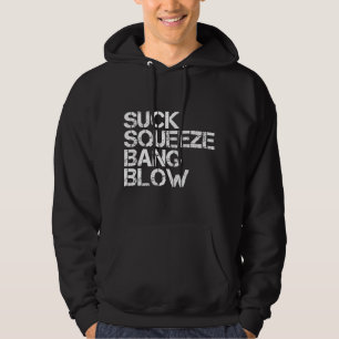 Zuigen Knijpen Bang Blaas Grappige Automechanicus Hoodie