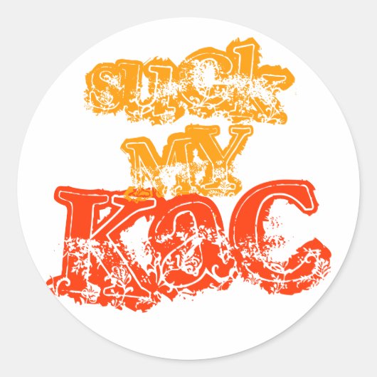 Zuigen Mijn KaC Sticker (6 stuk) (Voorkant)