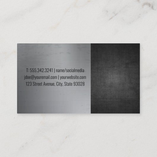 Zuiger Auto Motor  | Autoservice Visitekaartje (Achterkant)