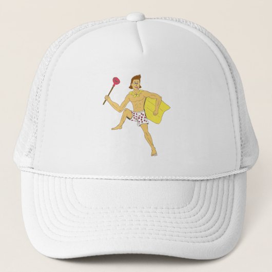 zuiger en onderbroek man trucker pet (Voorkant)