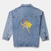 zuiger en ondergoed denim jacket (Achterkant)