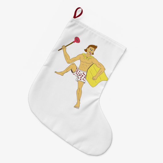 zuiger en ondergoed grote kerstsok (Voorkant (Hangend))