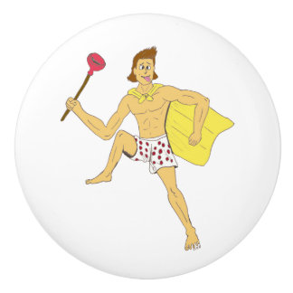 zuiger en ondergoed keramische knop