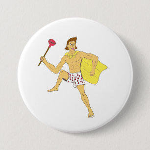 zuiger en ondergoed ronde button 7,6 cm