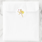 zuiger en ondergoed ronde sticker (Tas)