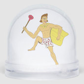 zuiger en ondergoed sneeuwbol (Achterkant)