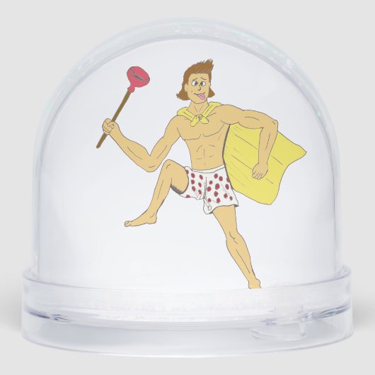 zuiger en ondergoed sneeuwbol (Achterkant)