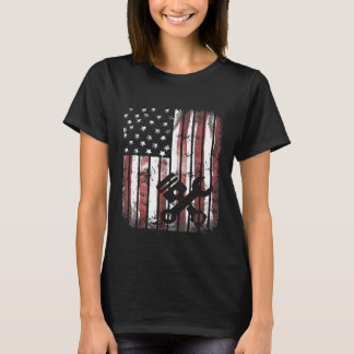 Zuiger Sleutel Amerikaanse Vlag Voor Auto Vrachtwa T-shirt