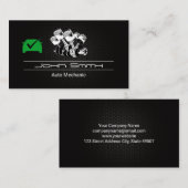 Zuigerauto Motor Koolstofvezel | Automatische groe Visitekaartje (Voorkant / Achterkant)