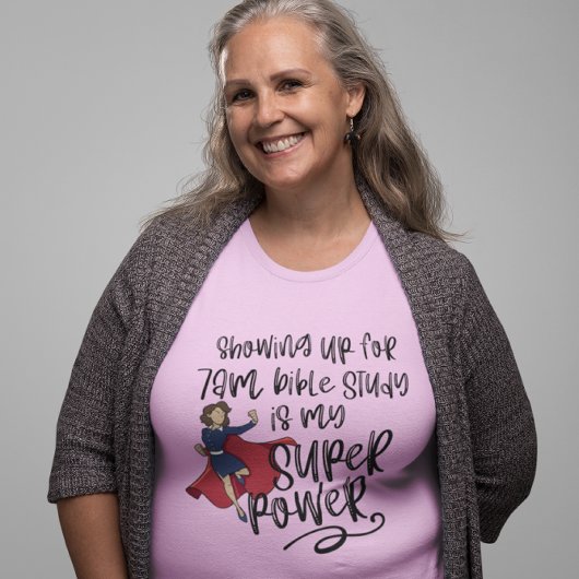 ZUIGERE SUPERKRACHT (Lichte huid) Roze Kort T-shirt